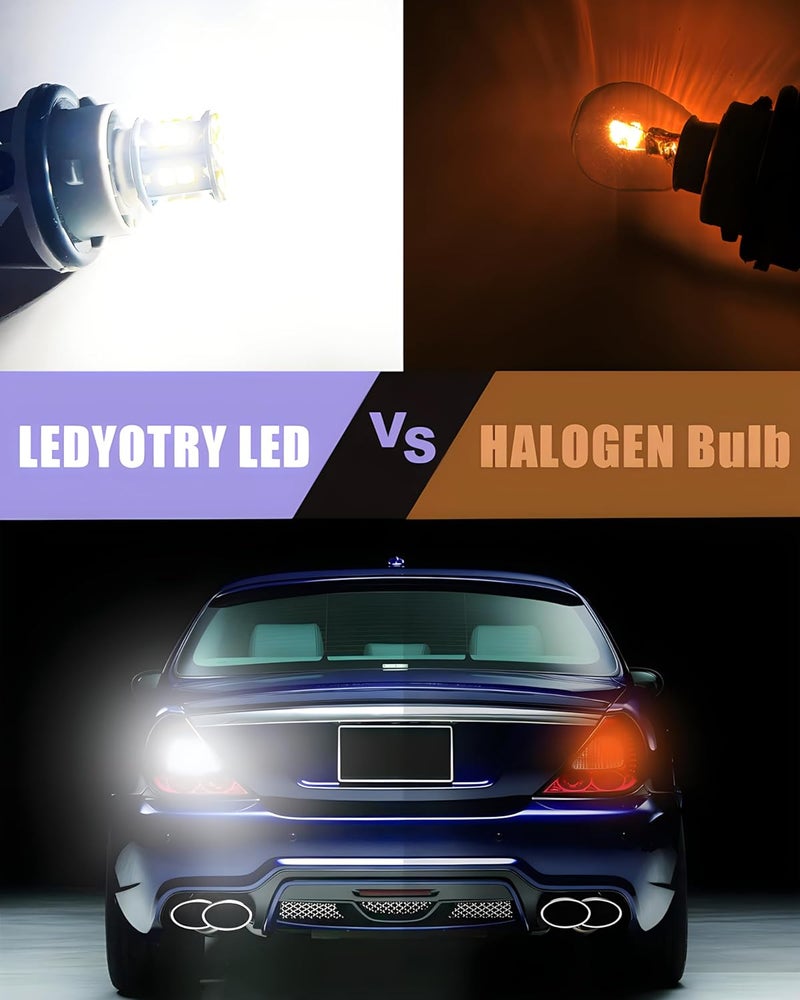 LEDYOTRY 1156 LED Bulb, Super Bright 7506 BA15S P21W 1141 LED Bulbs for Backup Reverse Light, Tail Brake DRL Parking Light, Camper Trailer RV Interior Light, White (Pack of 4) - Image 4